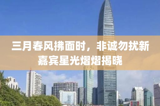 三月春风拂面时，非诚勿扰新嘉宾星光熠熠揭晓