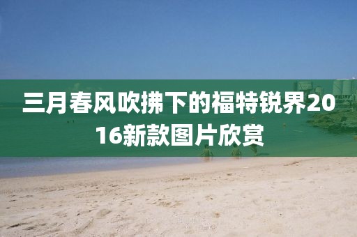 三月春风吹拂下的福特锐界2016新款图片欣赏