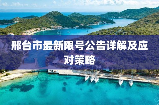 邢台市最新限号公告详解及应对策略