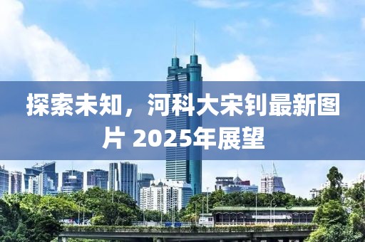 探索未知，河科大宋钊最新图片 2025年展望