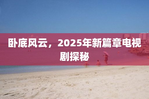 卧底风云，2025年新篇章电视剧探秘