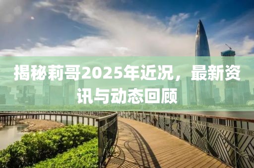 揭秘莉哥2025年近况，最新资讯与动态回顾