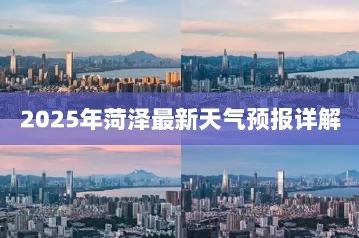 2025年菏泽最新天气预报详解