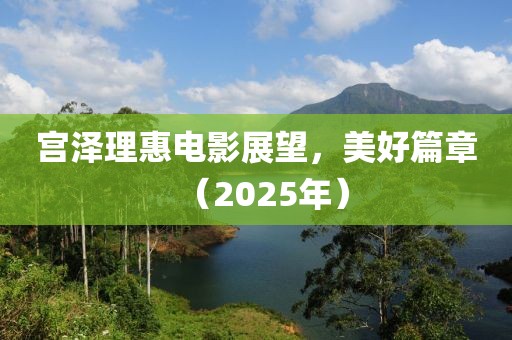 宫泽理惠电影展望，美好篇章（2025年）