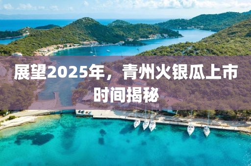展望2025年，青州火银瓜上市时间揭秘