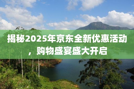 揭秘2025年京东全新优惠活动，购物盛宴盛大开启