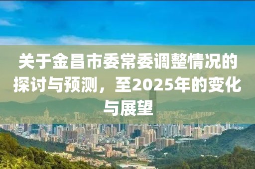 关于金昌市委常委调整情况的探讨与预测，至2025年的变化与展望