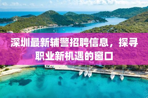 深圳最新辅警招聘信息，探寻职业新机遇的窗口