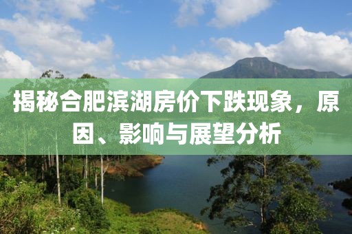 揭秘合肥滨湖房价下跌现象，原因、影响与展望分析