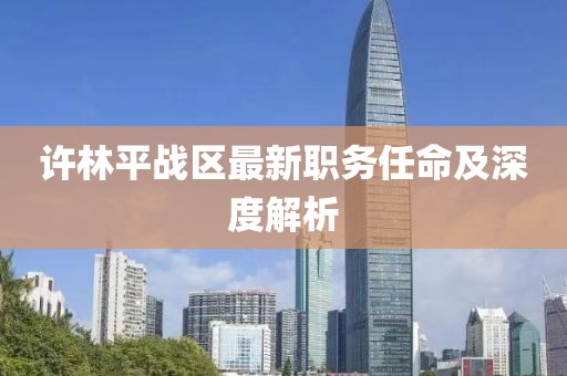 许林平战区最新职务任命及深度解析