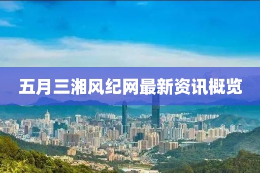 五月三湘风纪网最新资讯概览