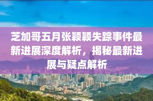 芝加哥五月张颖颖失踪事件最新进展深度解析，揭秘最新进展与疑点解析