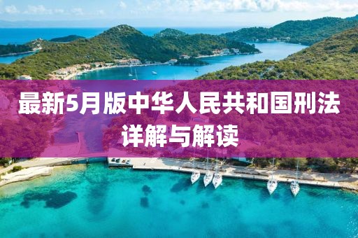 最新5月版中华人民共和国刑法详解与解读
