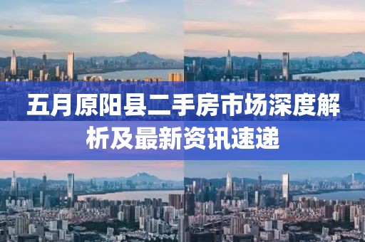 五月原阳县二手房市场深度解析及最新资讯速递