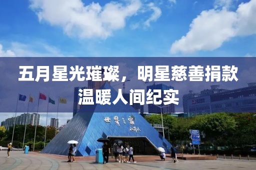 五月星光璀璨，明星慈善捐款温暖人间纪实