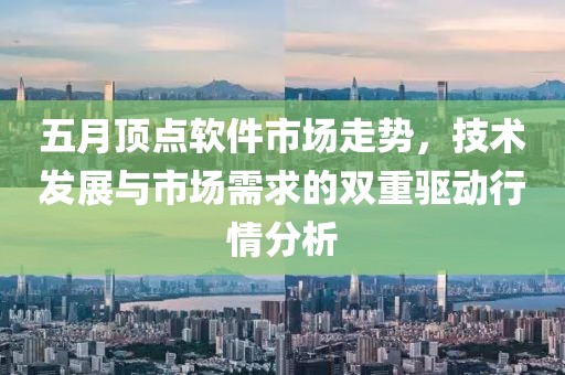 五月顶点软件市场走势，技术发展与市场需求的双重驱动行情分析
