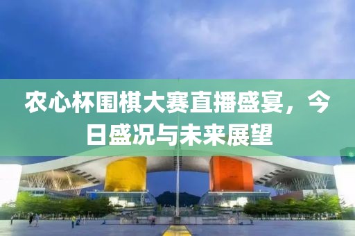农心杯围棋大赛直播盛宴，今日盛况与未来展望