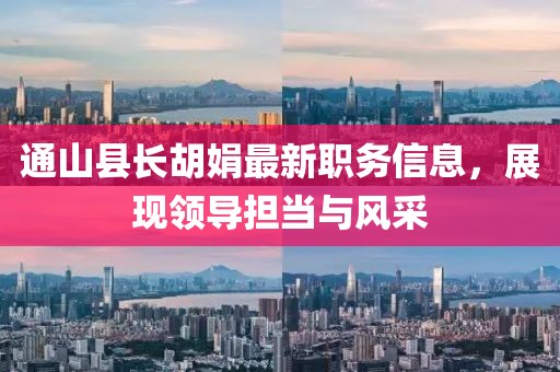 通山县长胡娟最新职务信息，展现领导担当与风采