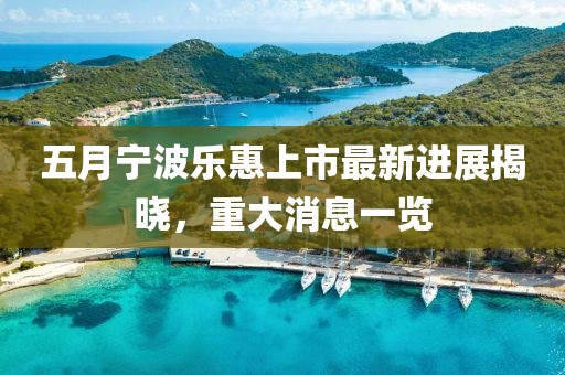 五月宁波乐惠上市最新进展揭晓，重大消息一览
