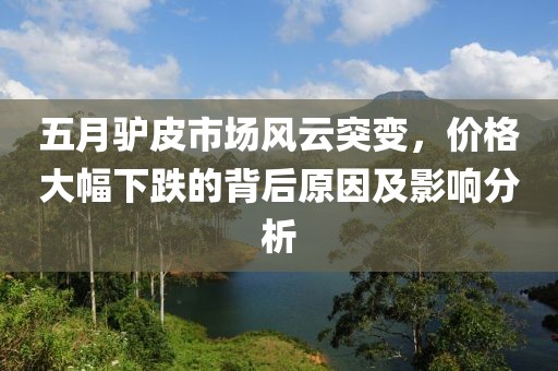 五月驴皮市场风云突变，价格大幅下跌的背后原因及影响分析