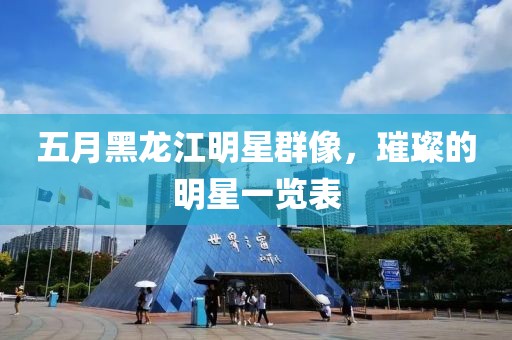 五月黑龙江明星群像，璀璨的明星一览表