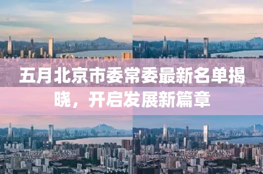 五月北京市委常委最新名单揭晓，开启发展新篇章