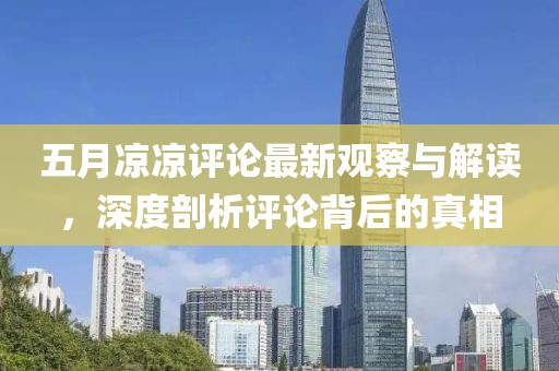 五月凉凉评论最新观察与解读，深度剖析评论背后的真相