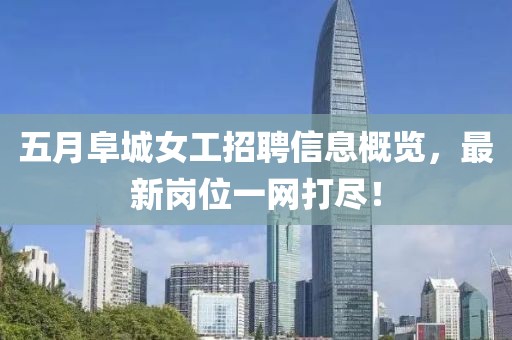 五月阜城女工招聘信息概览，最新岗位一网打尽！