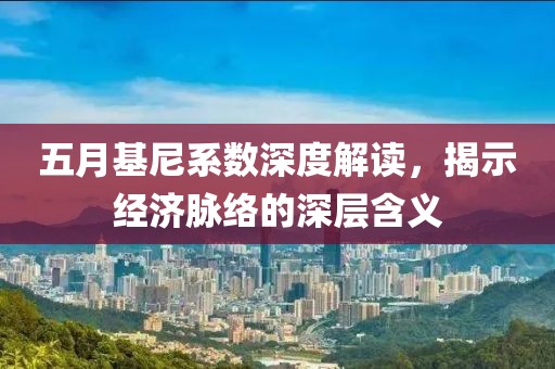 五月基尼系数深度解读，揭示经济脉络的深层含义