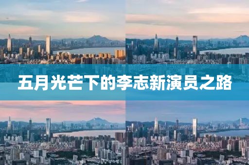 五月光芒下的李志新演员之路