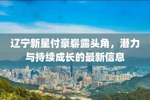辽宁新星付豪崭露头角，潜力与持续成长的最新信息