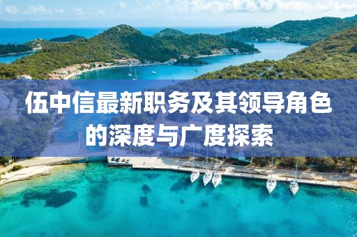 伍中信最新职务及其领导角色的深度与广度探索