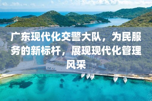 广东现代化交警大队，为民服务的新标杆，展现现代化管理风采