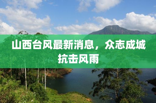 山西台风最新消息，众志成城抗击风雨