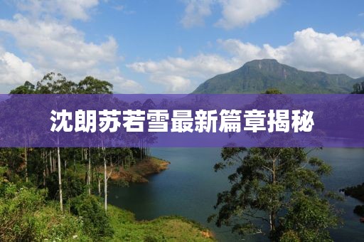 沈朗苏若雪最新篇章揭秘