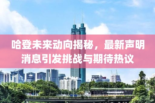 哈登未来动向揭秘，最新声明消息引发挑战与期待热议