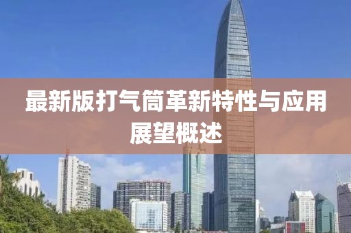 最新版打气筒革新特性与应用展望概述