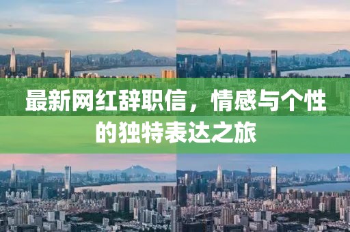 最新网红辞职信，情感与个性的独特表达之旅