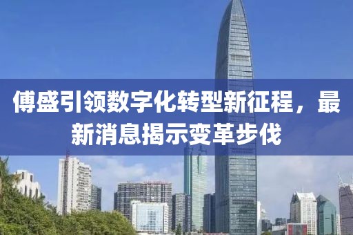 傅盛引领数字化转型新征程，最新消息揭示变革步伐
