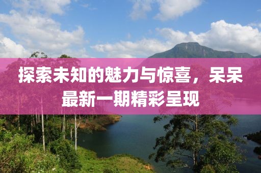 探索未知的魅力与惊喜，呆呆最新一期精彩呈现