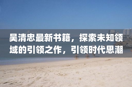 吴清忠最新书籍，探索未知领域的引领之作，引领时代思潮