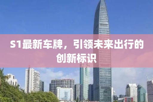 S1最新车牌，引领未来出行的创新标识