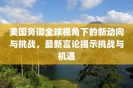 美国务卿全球视角下的新动向与挑战，最新言论揭示挑战与机遇