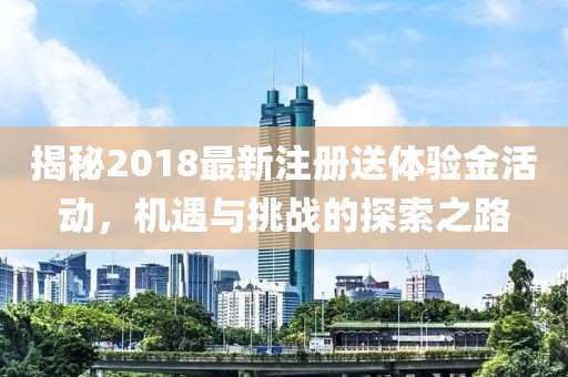揭秘2018最新注册送体验金活动，机遇与挑战的探索之路