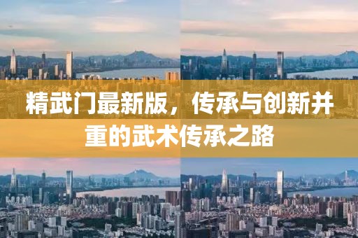 精武门最新版，传承与创新并重的武术传承之路